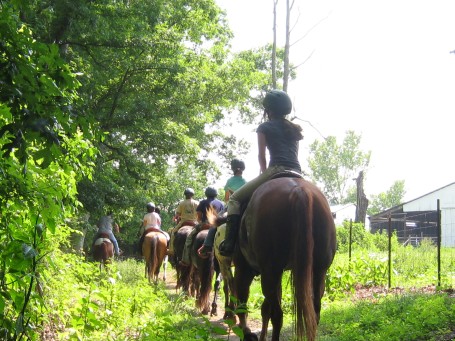 Bachman Horse Camp_riding back to the barns